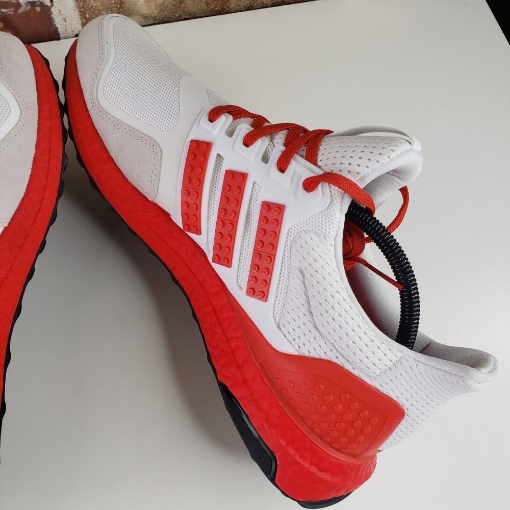 Adidas UltraBoost DNA x Lego ‘Color Pack Red’ Running Shoes Men's SZ 10.5 H67755 - Picture 7 of 15